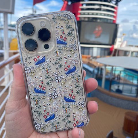 Disney Best Cruise Ever iPhone Case Mickey Cruise Ship Fireworks Disney Cruise iPhone Case