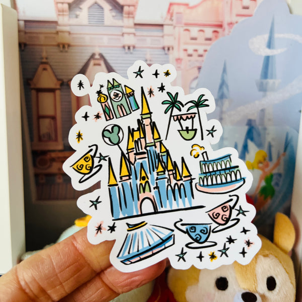 Magic Kingdom Park Sticker WDW Vinyl Sticker for Notebooks, Water Bottles and More