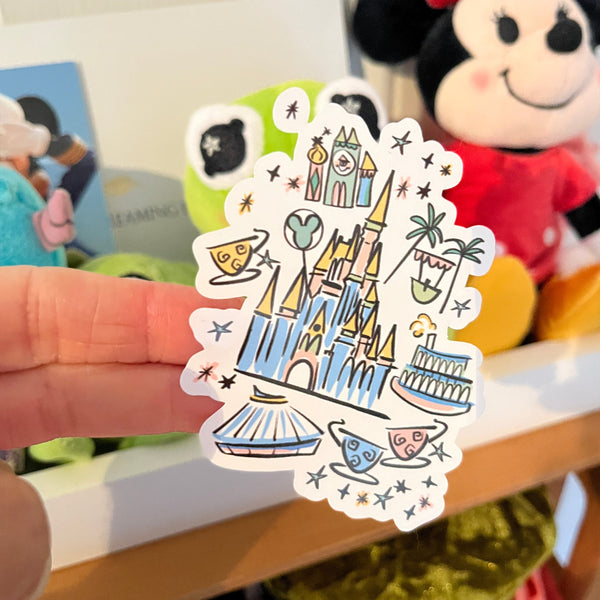 Magic Kingdom Park Sticker WDW Vinyl Sticker for Notebooks, Water Bottles and More