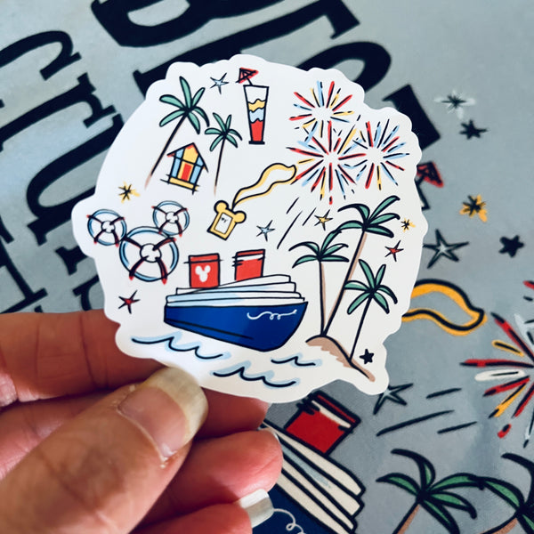 Disney Cruise Ship Sticker Best Cruise Ever Vinyl Sticker