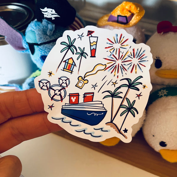 Disney Cruise Ship Sticker Best Cruise Ever Vinyl Sticker
