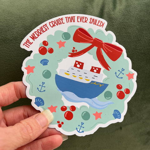 Disney Christmas Cruise Magnet Merriest DCL Christmas Cruise Wreath Magnet