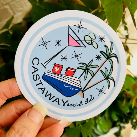 Castaway Cay Magnet Disney Cruise Social Club Drinking Island Fun Magnet