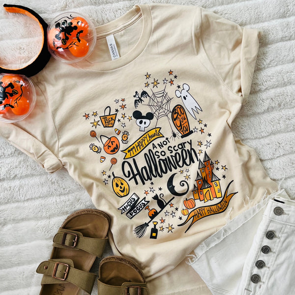 Disney Halloween Party T-Shirt Disney Shirt Not So Scary Halloween Magic Kingdom Party Unisex T-Shirt