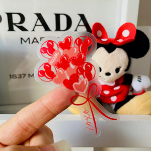 Mickey Balloons Sticker Love Disney XOXO Valentines Disney Sticker