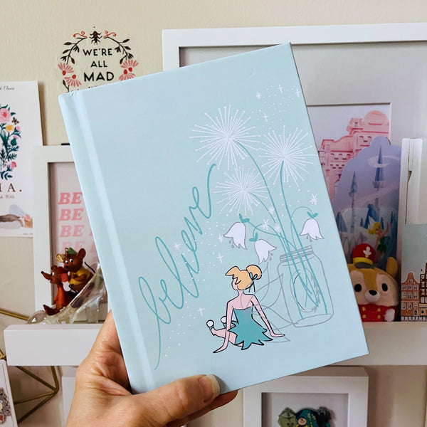 Tinkerbell Journal Believe in Fairies Journal 150 Pages, Lined, Matte Hardcover Disney Journal
