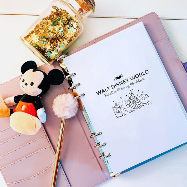 Walt Disney World Vacation Planner WORKBOOK Planner Printable