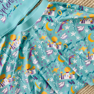 Jasmine Princess Skirt - READY TO SHIP-Teal- Small