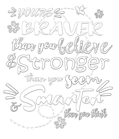 Winnie the Pooh Quote Coloring Sheet