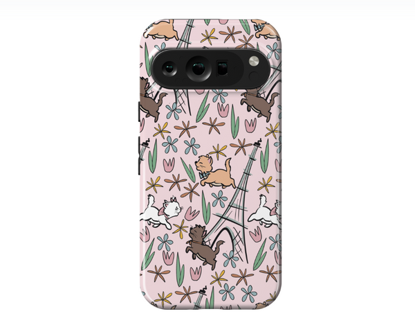 Disney Google Pixel Aristocats Pink Phone Case Paris in the Springtime Disney Case for Pixels
