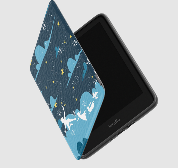 Peter Pan Kindle Case Off to Neverland London Nightsky Disney Kindle Case - Multiple Sizes
