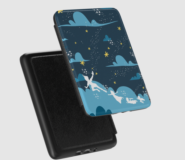 Peter Pan Kindle Case Off to Neverland London Nightsky Disney Kindle Case - Multiple Sizes
