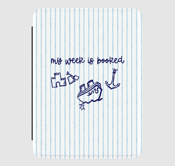 Nautical Cruise My Week is Booked Disney Kindle Case for Paperwhite/Colorsoft 7"
