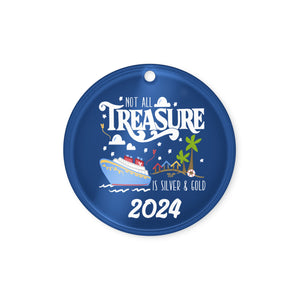 Disney Treasure Christmas Ornament Disney Cruise Not All Treasure is Silver and Gold Cruise Acrylic holiday ornament