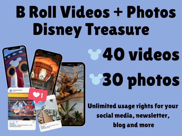 DCL Disney Treasure Cruise Ship B Roll Videos and Photos for TikTok Instagram YouTube Travel Agent Content Creator Media