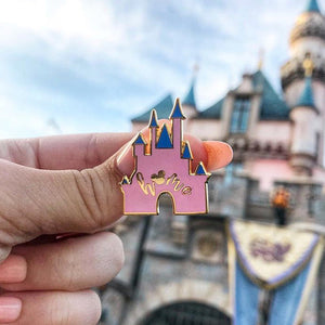 Cinderella Castle PINK Mickey Home Hard Enamel Pin  READY TO SHIP