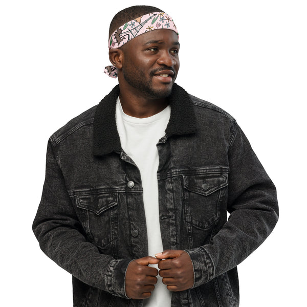 Disney Bandana-Aristocats Paris Pink- Disney Dog Bandana, Hair Bow, Scarf, Disney Pets and Human Matching Bandana