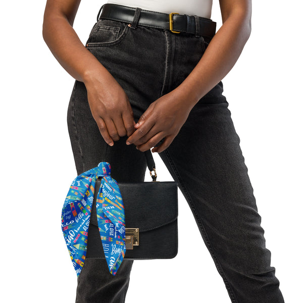 Disney Bandana-Small World Hello - Disney Dog Bandana, Hair Bow, Scarf, Disney Pets and Humans Bandana