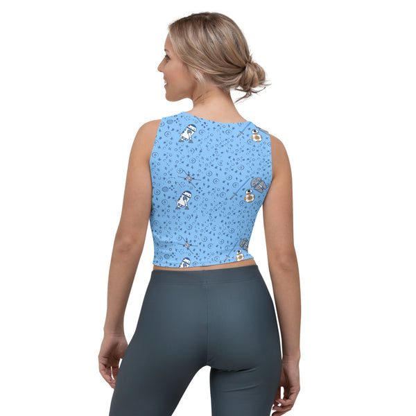 Star Wars Droid Crop Top - READY TO SHIP-Blue- Small