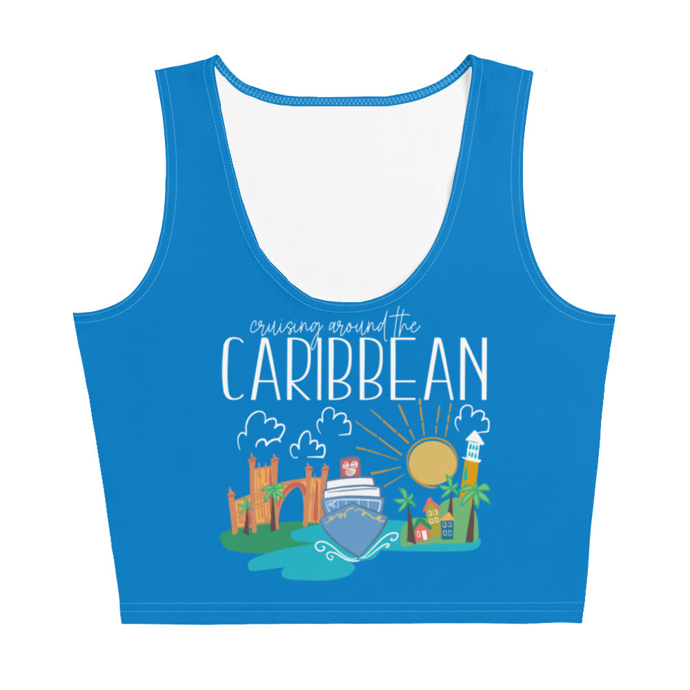 Disney Cruise Caribbean Crop Top Disney Cruise Family Shirt Bahamas, Caribbean Disney Cruise Crop Top