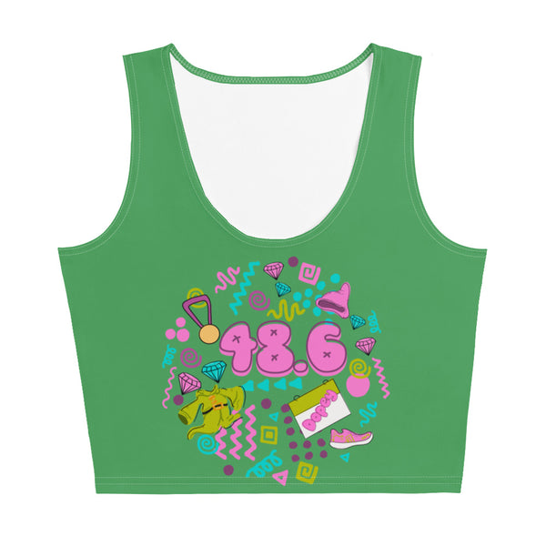 runDisney Dopey Challenge 48.6 miles Disney 90s running shirt Crop Top