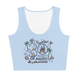 Disney 30th Birthday Crop Top Disney Anniversary Shirt 30 Years of Magic Milestone Birthday Disney Parks Cruise Crop Top