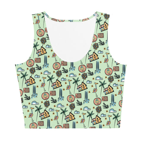 UP Paradise Falls Crop Top UP! House with Balloons, Kevin and Wilderness Explorers Crop Top