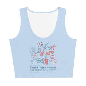 Disney Food and Wine Crop Top 1996 EPCOT Food and Wine Festival Crop Top