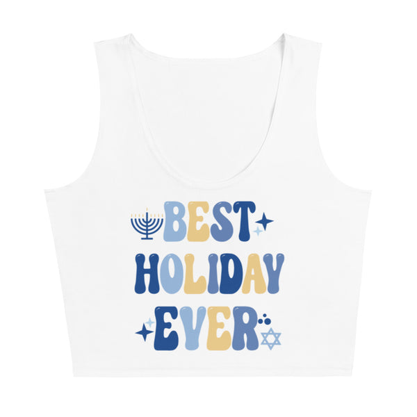 Best Holiday Ever crop tank top Fun Disney Hanukkah Crop Top