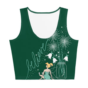 Tinkerbell Crop Top Believe in Fairies Disney Fairies Dandelion Wishes Tink Crop Top