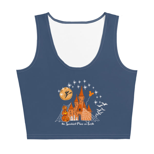 Tink Halloween Castle Crop Top Tinkerbell Disney Halloween Spookiest Place on Earth Crop Top