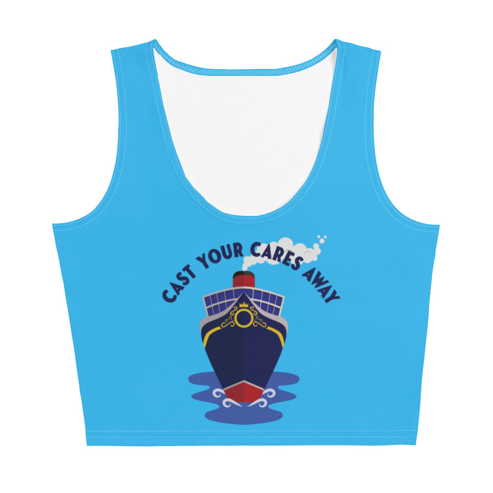 Disney Cruise Crop Tank Top Cast Your Cares Away Cruise Ship Crop Top