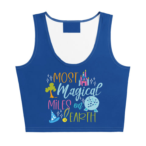 Run Disney Walt Disney World Crop Top Most Magical Miles on Earth runDisney Disney World Marathon Crop Top