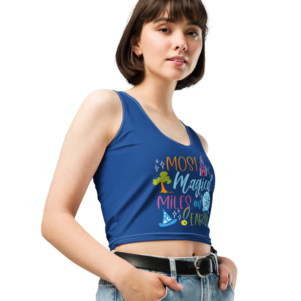 Run Disney Walt Disney World Crop Top Most Magical Miles on Earth runDisney Disney World Marathon Crop Top