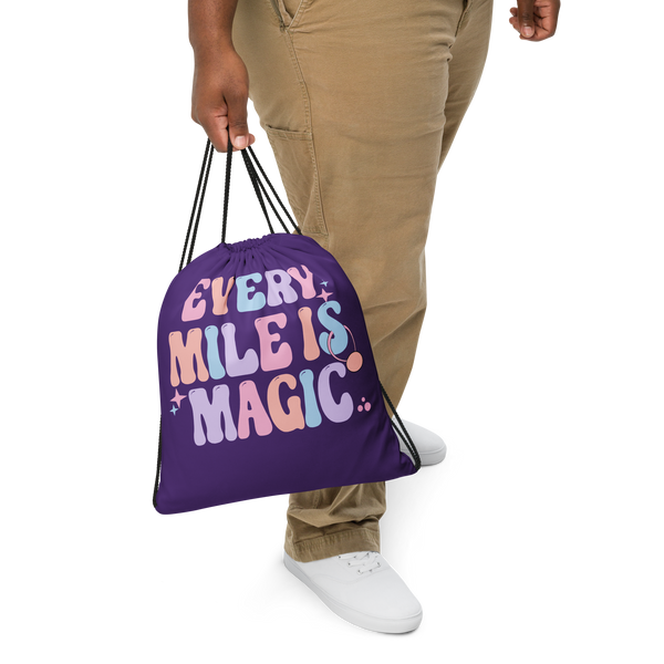 runDisney Backpack Every Mile is Magic Pastels Disney Gym Drawstring bag