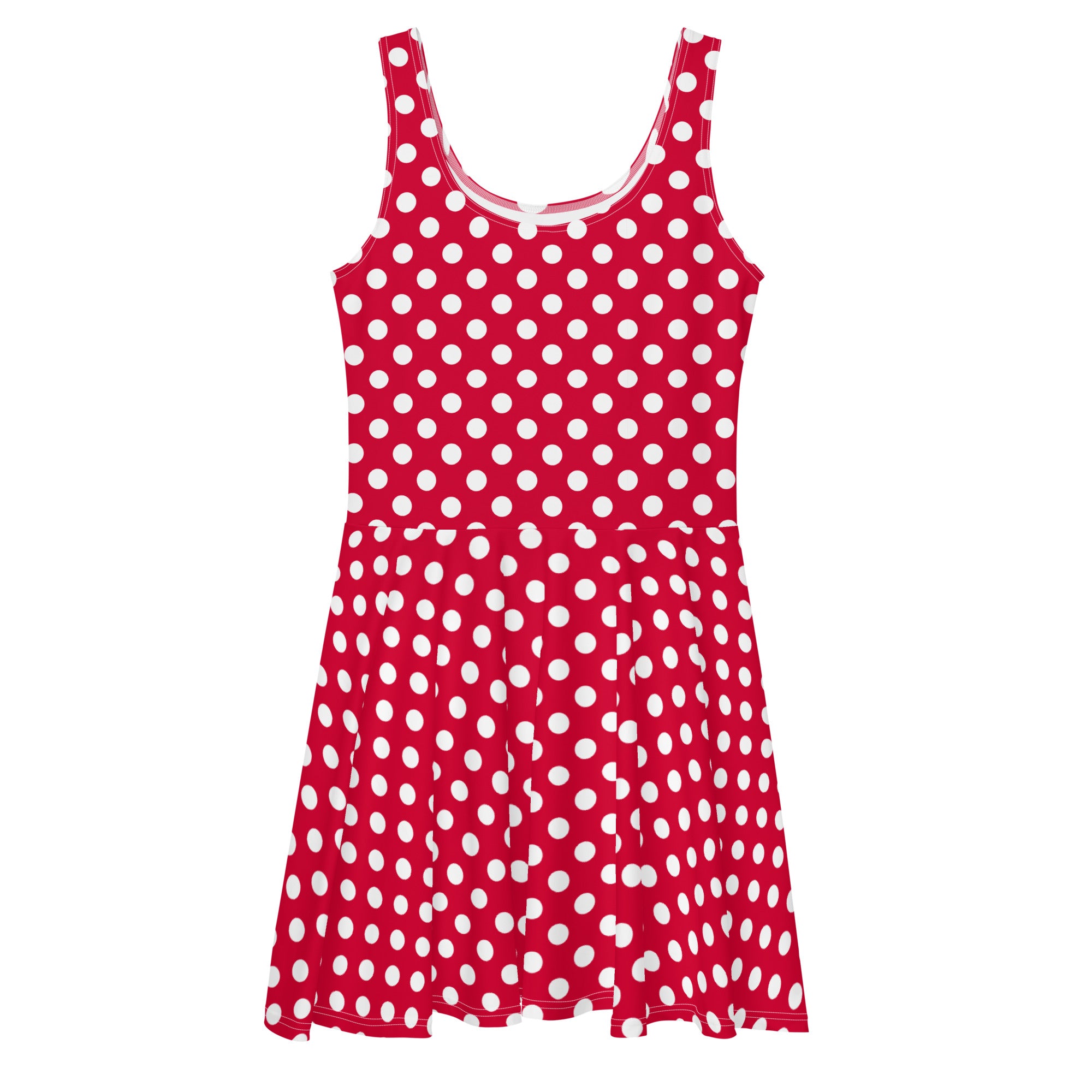 minnie mouse red polka dot dress Minnie Mouse Polka Dot Dress Red Polka Dot Disney Skater Dress XS