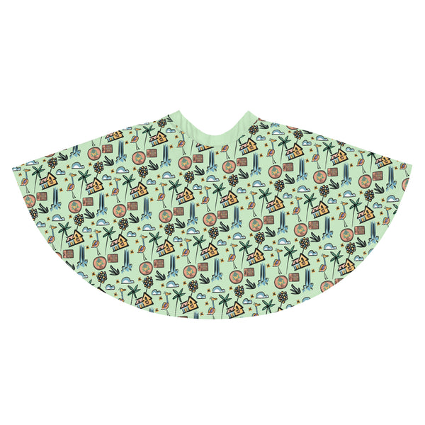 UP Paradise Falls Skirt UP! House with Balloons, Kevin and Wilderness Explorers Skater Skirt