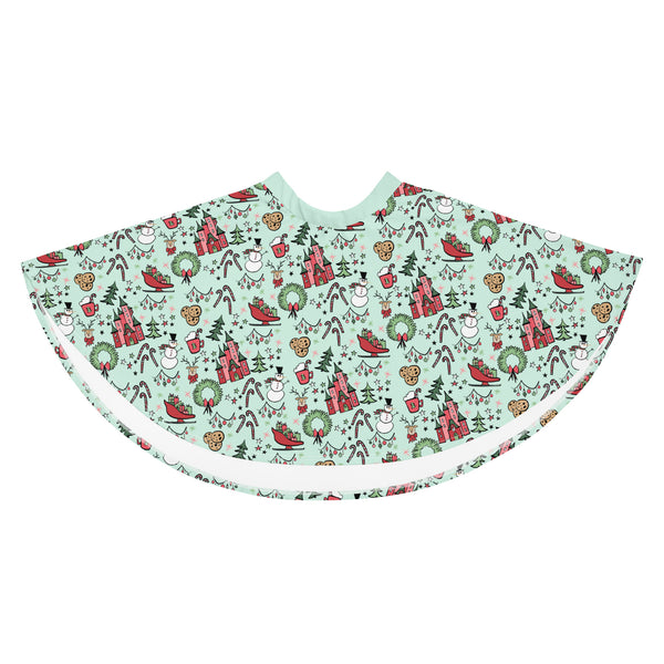 Disney Christmas Party Skirt Disney Skirt Very Merry Christmas Magic Kingdom Party Skater Skirt