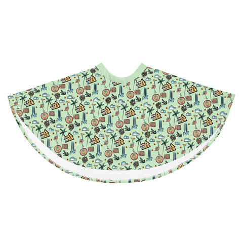 UP Paradise Falls Skirt UP! House with Balloons, Kevin and Wilderness Explorers Skater Skirt