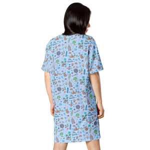 Disney World Sketch Icons tshirt dress - READY TO SHIP-XXS