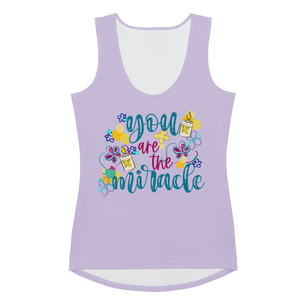 Disney Encanto Fitted Tank top You are the Miracle runDisney Wine and Dine form fitting Tank Top