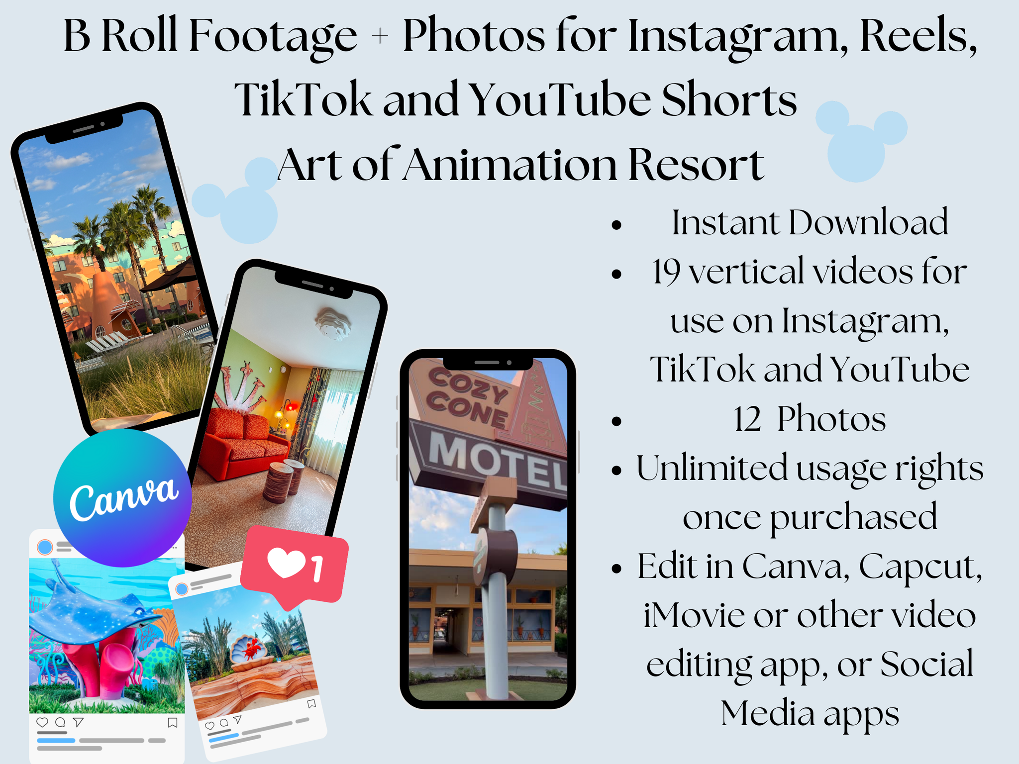Disney Art of Animation Resort B Roll Videos and Photos for TikTok Instagram YouTube Disney Travel Agent Content Creator Media