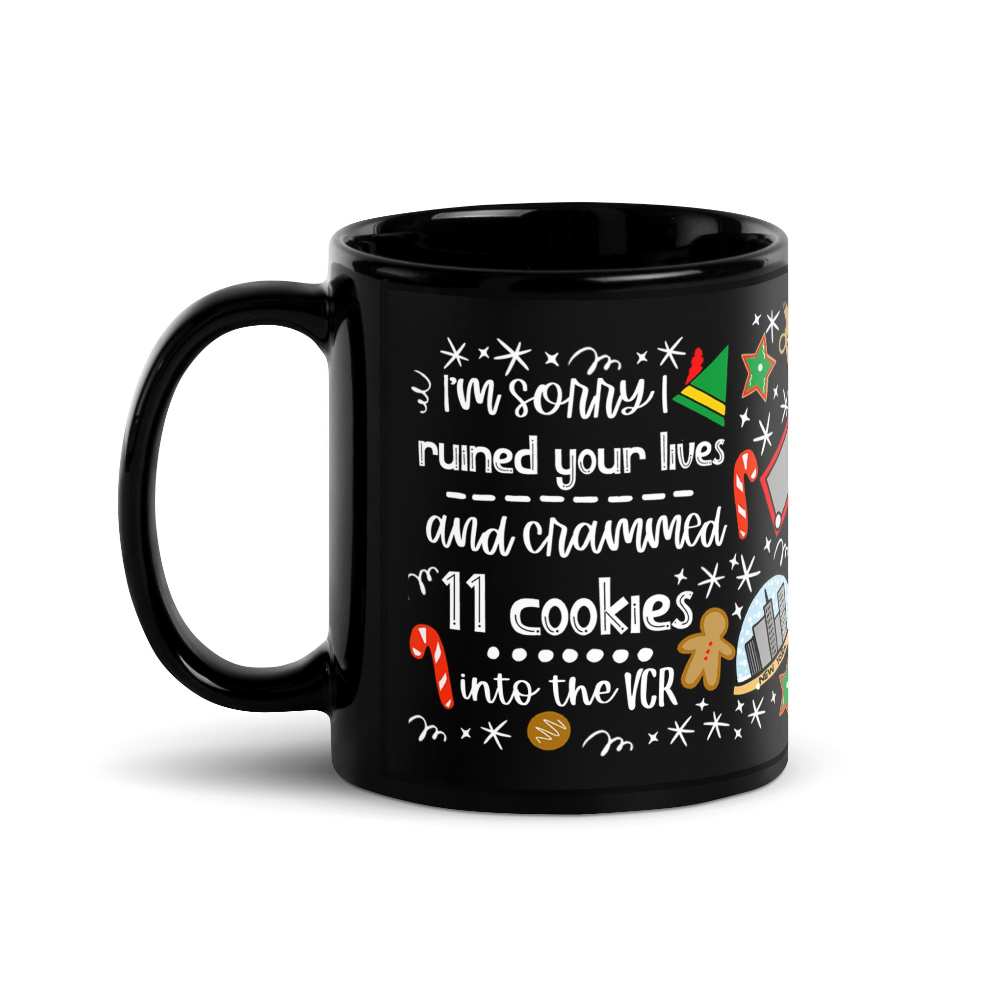 Elf Christmas Movie Mug Cookies in the VCR Buddy the Elf Movie Mug