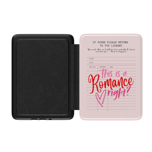 Romance Reader Kindle Case This is Romance Right? Library Card Kindle Case- Multple Sizes