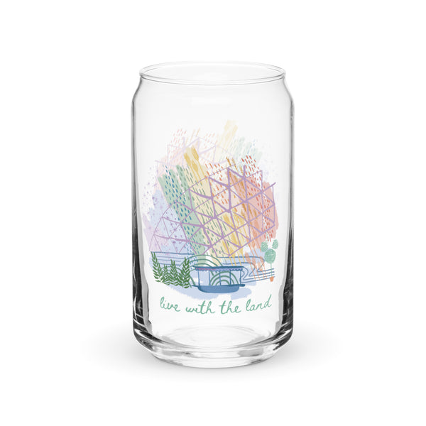 Disney Living with the Land Epcot Iced Coffee Can-shaped glass