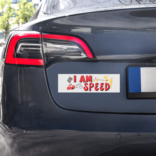 Cars Car Magnet I Am Speed Lightning McQueen Disney Pixar Car Magnet