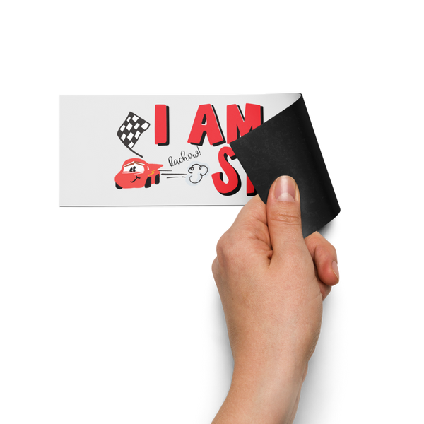 Cars Car Magnet I Am Speed Lightning McQueen Disney Pixar Car Magnet