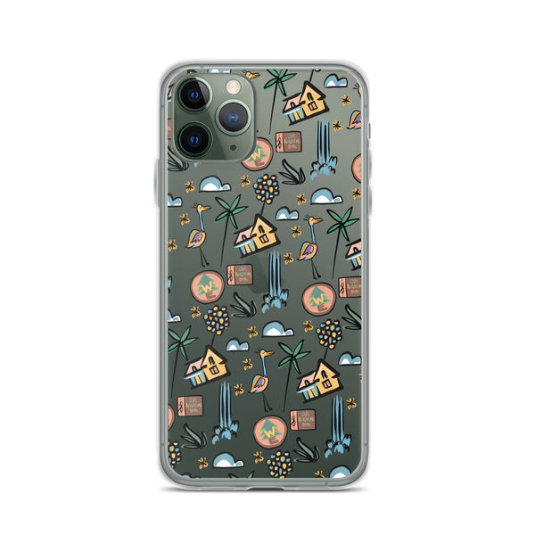 UP Paradise Falls iPhone Case UP! House with Balloons, Kevin and Wilderness Explorers iPhone Case