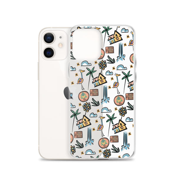 UP Paradise Falls iPhone Case UP! House with Balloons, Kevin and Wilderness Explorers iPhone Case