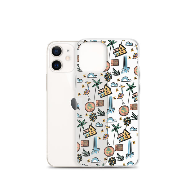 UP Paradise Falls iPhone Case UP! House with Balloons, Kevin and Wilderness Explorers iPhone Case